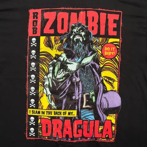 Rob Zombie “I Slam in the back of my Dragula” Graphic T-Shirt Size Extra Large