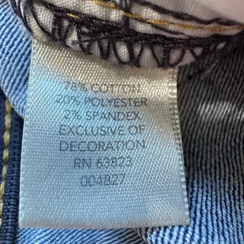 CJ Banks Blue Denim Jeans Slim Leg Comfort Waistband 18W Basic Comfy