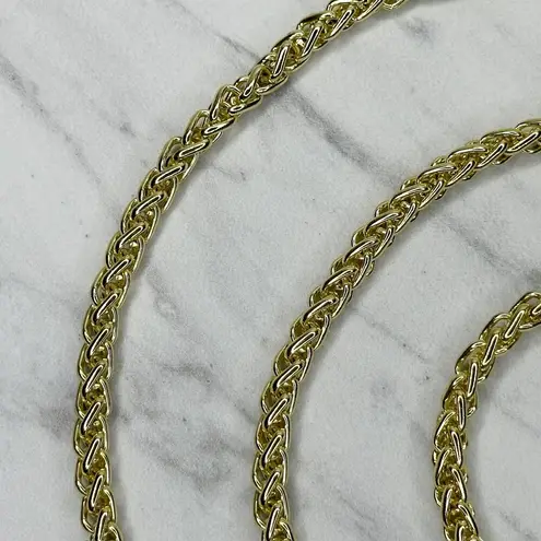 Gold Tone Barrel Chain Link Purse Handbag Bag Replacement Strap