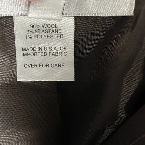 Oscar de la Renta oscar by brown blazer with pink pinstripes Size 6