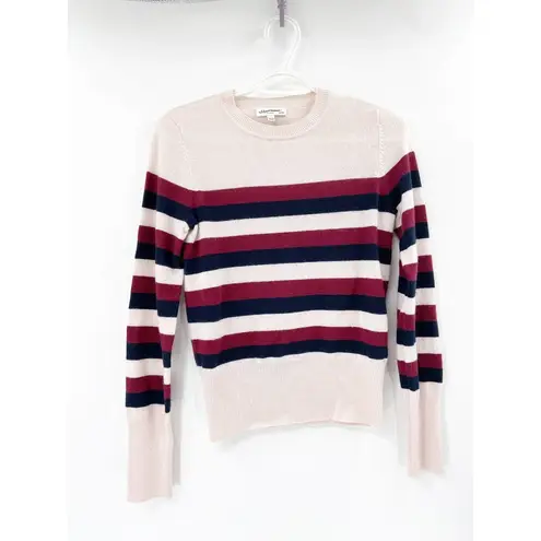 Equipment Femme Cielle Striped Wool and Cashmere Crewneck Sweater Size XS