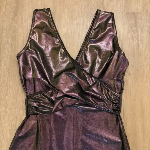 Frederick's of Hollywood Vintage 90s Frederick’s of Hollywood Metallic Shimmer Bodycon Mini Dress Small