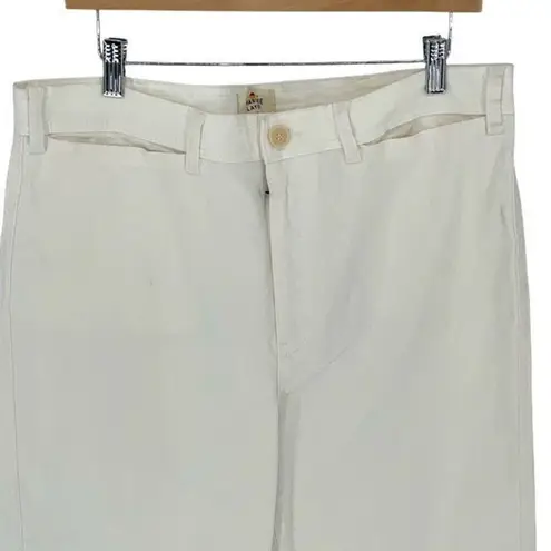 Marine layer Bridget Wide Leg Crop Pant Cream Antique White High Rise Size 14