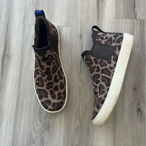 Rothy's  9.5 Hi Rise Leopard Sneakers