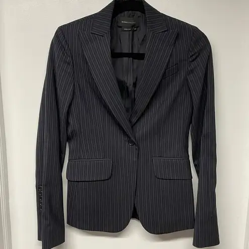 BCBGMAXAZRIA  Striped Executive Martine Blazer Womens Size XXS Single Button