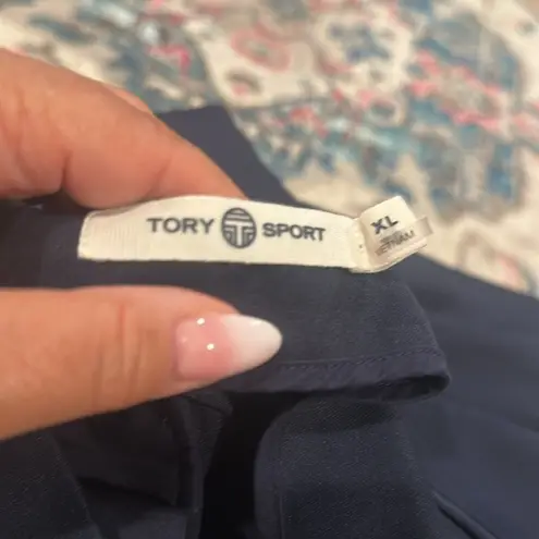 TORY SPORT TECH TWILL NAVY BLUE SKORT SIDE RUFFLE DETAIL XL
