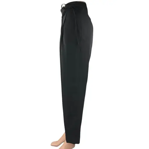 COS Women's Black High Waisted Pleated Tapered Trousers Dress Pants Size 2