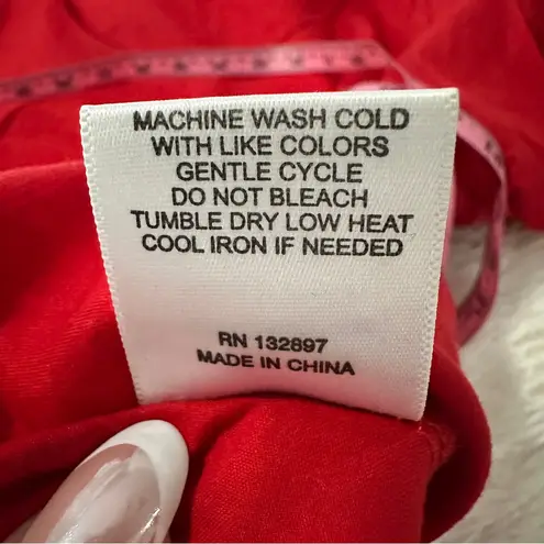 Jane and Delancey Red Bell Sleeve Blouse | Romantic Holiday Top | Size M