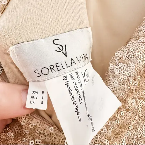 Sorella Vita Golf Sequin Mermaid Formal Gown sz 6