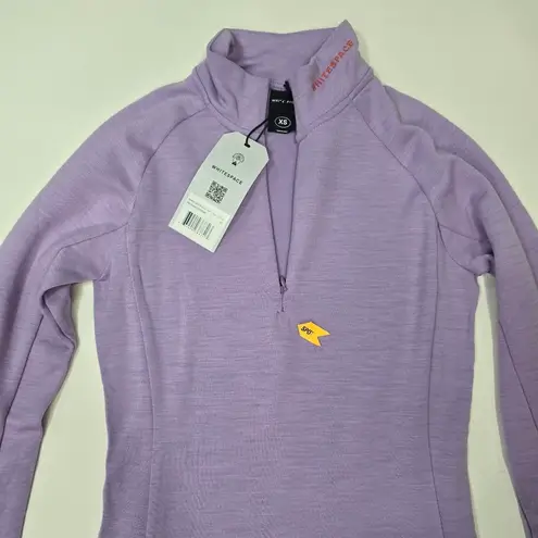 Whitespace Merino Baselayer Mockneck in Lilac Purple Size XS