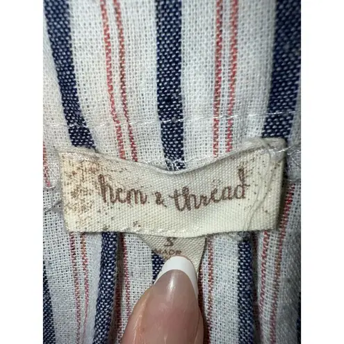 Hem & Thread Flutter Sleeve Dress From Size Small White Ivory boutique