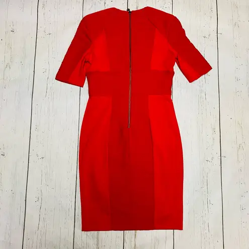 Nue By Shani Ruched Bodycon Shapewear Knit Dress Red Size 6