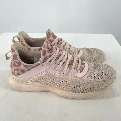 APL Techloom Tracer Sneakers in Creme/Beachwood/Leopard Size 7.5 - Image 6