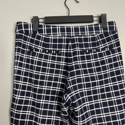 Amanda & Chelsea  Black & White Windowpane Grid Crop Ankle Pants Size 4