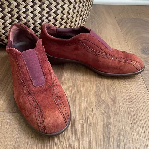 Tod's Tod’s Rust Suede Driving Loafer Slip On Shoe 7