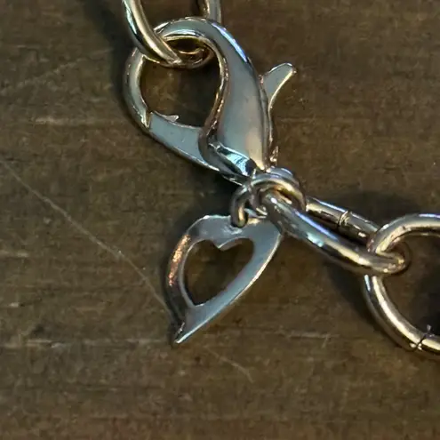 Thalia Sodi gold tone chain link heart charm bracelet