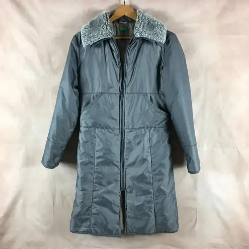 United Colors Of Benetton Vintage Retro Puffer Coat BENETTON