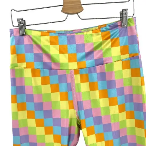 Goldsheep Checker Leggings Pastel Multicolor Size XXL‎ Yellow