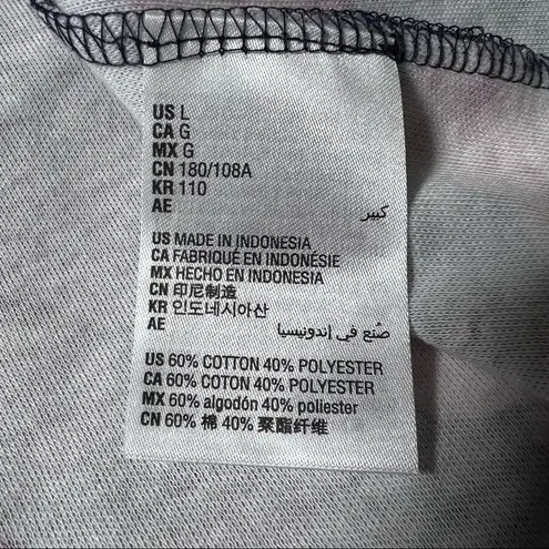 Karen Scott  Sport Navy Blue Floral Print Short Sleeve Dress