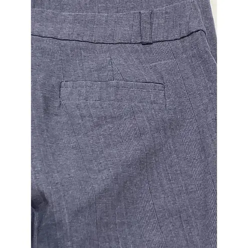 Soho Flat Front Light Gray Stripe Trouser Size 10