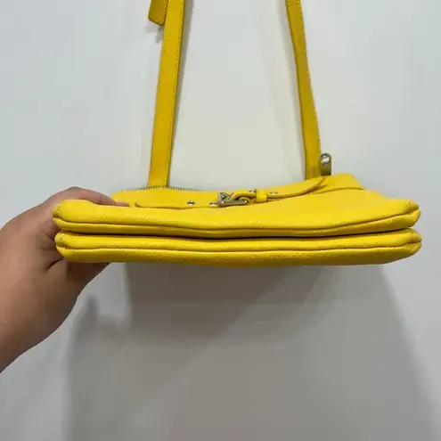 Talbots  Womens Crossbody Purse NWT $119 Yellow‎ Shoulder Bag Buckle Leather