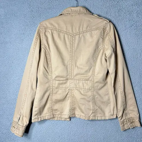 Aeropostale Vintage  Jacket Womens M Tan Khaki Long Sleeve Button Down Y2K‎