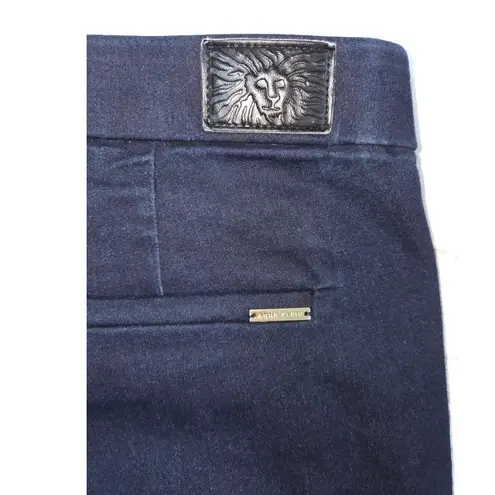 Anne Klein Dark Blue Stretch Cotton Bootcut Pull