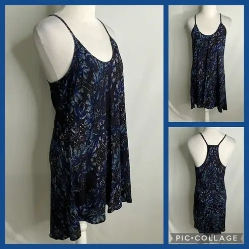 Fifteen Twenty Blue Hi/Lo Spaghetti Strap Razorback Summer Tunic Dress XS