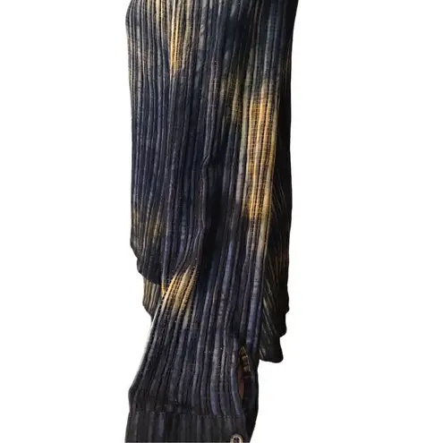 Adore blue and beige asymmetrical popover blouse Black Size M