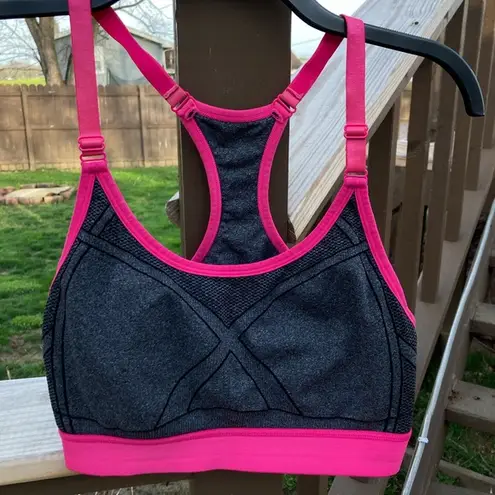 Athletic Works  Sports Bra Pink & Gray large