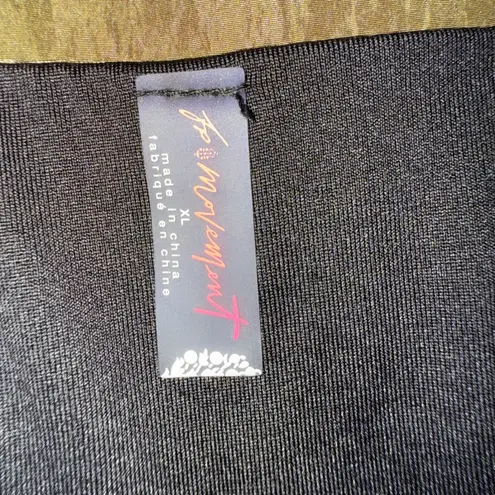 Free People Movement Olive Green Smocked Waist Athletic Shorts Women XL