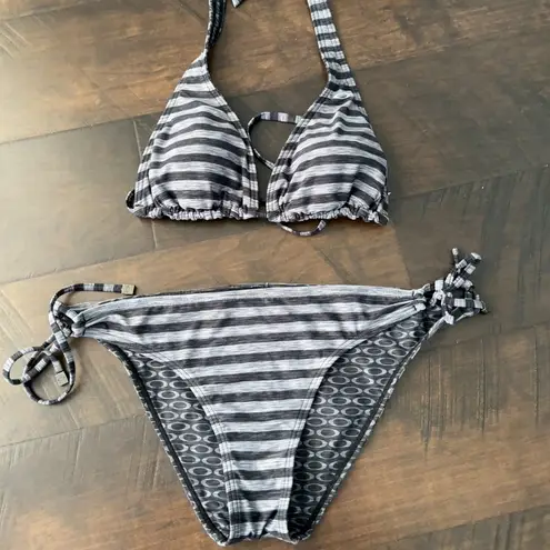 Oakley Striped Bikini Set
