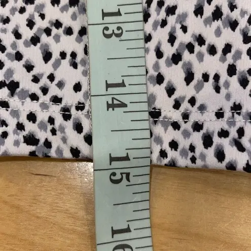 Bailey 44 Sport 2pc Work Out Leggings Crop Top Black White Print XS NWT