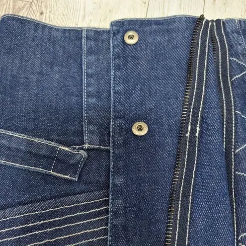 Opening Ceremony asymmetrical mini denim skirt sz S RARE!!