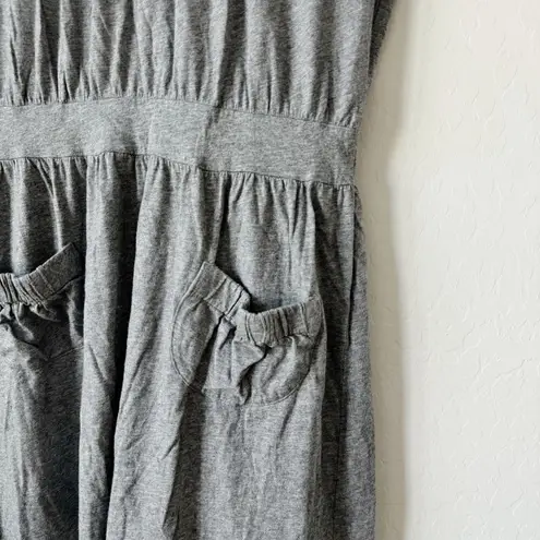 See By Chloe Heather Gray Cotton Modal Blend Mini Dress