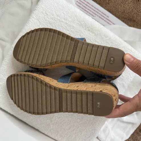 Easy Spirit Denim Blue Lorena Woven Sandals