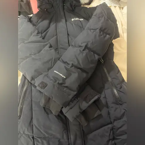 NWOT Columbia Omni heat lay ‘D’ down hooded down winter jacket Black Size M
