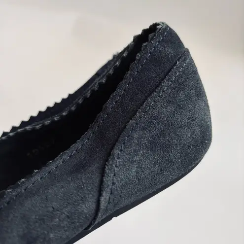 Pedro Garcia Albany Slip On Suede Leather Pointed Toe Ballet Flats Grey Sz 38/8 Brown