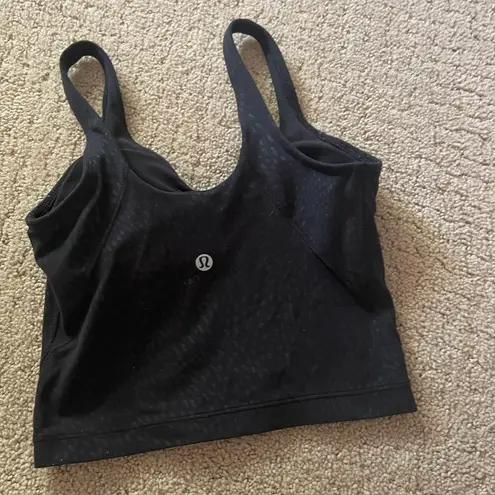 Lululemon  Align Tank Jewel Emboss In Black Size 0 Bin 268