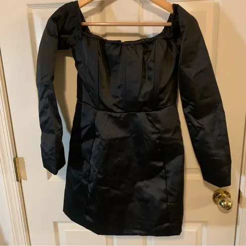 Pretty Little Thing NWT  Satin Corset Bardot Bodycon Dress - Image 5