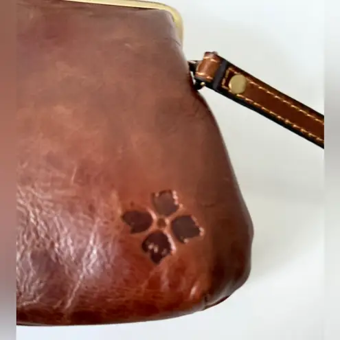 Patricia Nash Brown Embossed Leather Clutch