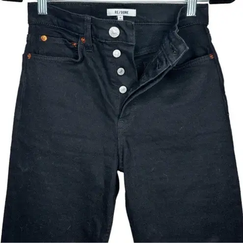 RE/DONE 90’s Originals High Waist Ankle Crop Jeans Black Size 26