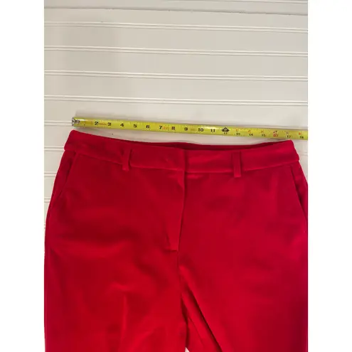 MAISON D’AMELIE Red Velvet High Waist Boot Cut Pants Career Womens Size 12