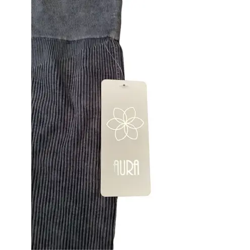 Aura Nwt Leggings Textured Ribbed Sporty Everyday Casual School Athleisure