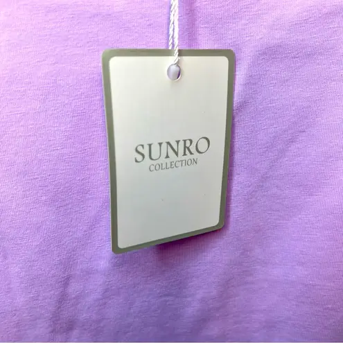 Sunro Collection Stretch Bodysuit in Light Purple with Snaps Size Large NEW!