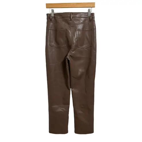 Wilfred The Melina Pant High-waisted Vegan brown Leather pants size 6 $148