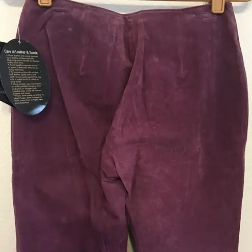 Newport News genuine suede leather jeans NWT 6