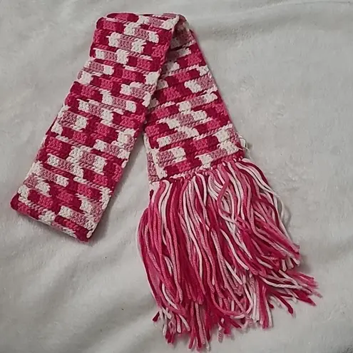 Handmade Handcrafted scarf pink camo