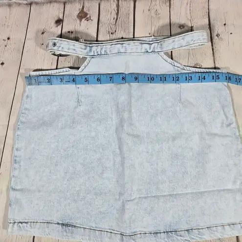 We Wore What Denim Cut Out Mini Skirt Super Light S NWT