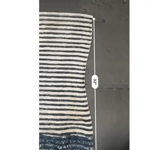 Unbranded Women Chic Chevron Stripe Infinity Scarf Lightweight Fashion Accessory White